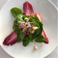 Local Spinach Salada at Hermitage in Luzern