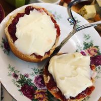 Vegan scones at Lion Rock Tea Rooms in Cheddar