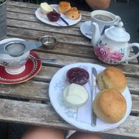 Vegan cream tea at Lion Rock Tea Rooms in Cheddar