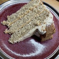 Biscoff cake   at Lion Rock Tea Rooms in Cheddar