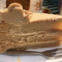Speculoos cake  at Lion Rock Tea Rooms in Cheddar