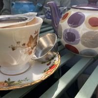 Nice tea pot  at Lion Rock Tea Rooms in Cheddar