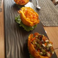 patacones at Bistroveg by Ouzo in Santa Marta