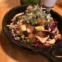 Our mixed veg salad with beans  Very refreshing.  at Bistroveg by Ouzo in Santa Marta