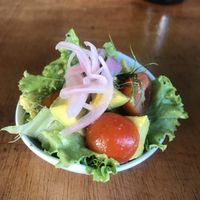 Gorgeous side salad at Bistroveg by Ouzo in Santa Marta