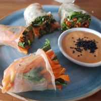 Vietnamese wraps at Bistroveg by Ouzo in Santa Marta