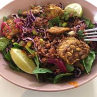 Vegan tempeh bowl  at Carrotsticks & Cravings - Robertson Quay in Central Singapore