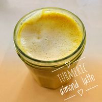 Turmeric latte at Carrotsticks & Cravings - Robertson Quay in Central Singapore