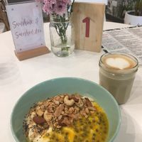 Tropical mango pineapple coconut bowl at Carrotsticks & Cravings - Robertson Quay in Central Singapore