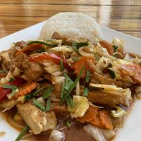 Wok vegetable medley and tofu  at Pho Street in Cairns