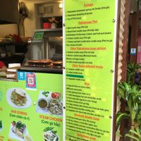 Vegan items labelled with V  at Pho Street in Cairns