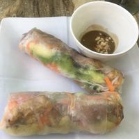 Avocado and tofu rice paper rolls  at Pho Street in Cairns