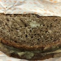 Toastie with Gorgonzola   at Hera Veggie in Sao Paulo