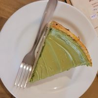 cheesecake de pistache at Hera Veggie in Sao Paulo