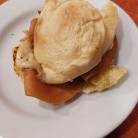 Misto quente no pão de queijo at Hera Veggie in Sao Paulo