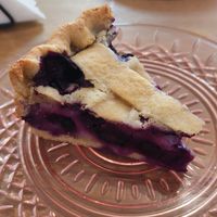 Torta de mirtilo at Hera Veggie in Sao Paulo