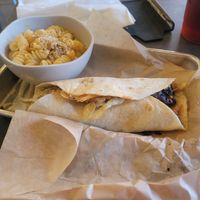 Teriyaki mini wrap, Mac and cheese at Veggie Grill - Spectrum Center in Irvine