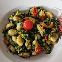 Gnocchi with vegetables at Perli's Pasta Mia in Quedlinburg