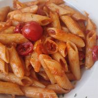 Penne all'arrabbiata 🍝 at Perli's Pasta Mia in Quedlinburg