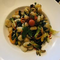 Gnocchi mit Gemüse und Pepperochini-Knoblauch-Öl (scharf) at Perli's Pasta Mia in Quedlinburg