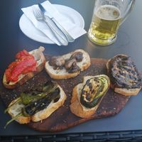 Bruschette miste vegan at Borgo Antico in Fehmarn