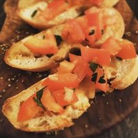 Bruschetta (vegan) at Borgo Antico in Fehmarn