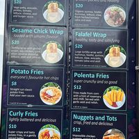 Menu 2 May 2024 at Vege Pulse in Auckland
