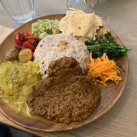 Vegan curry at Kumeys in Tokyo