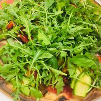 La vegetariana gluten free with vegan cheese  at Pizzeria del Ponte in Recco