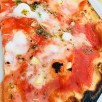 Pizza marinara Vegan sans gluten  at Pizzeria del Ponte in Recco