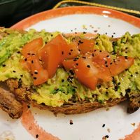 Avocado toast at El Perro De Pavlov in Madrid
