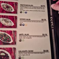 Menu at Elia Greek Kitchen in Siem Reap