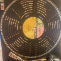 Cute record menu  at Broc The Kasbah in Marrakech