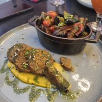 falafel with veggies and spiced rice at Broc The Kasbah in Marrakech