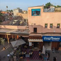 Views from the terrace at Broc The Kasbah in Marrakech
