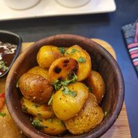 Potatoes that come with the burger at Broc The Kasbah in Marrakech
