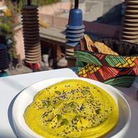Curry Hummus at Broc The Kasbah in Marrakech