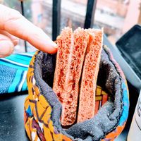 Bread with madder root. at Broc The Kasbah in Marrakech