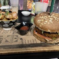 Kasbah vegan burger   at Broc The Kasbah in Marrakech