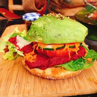 Avocado salad burger with apple
Fries at Broc The Kasbah in Marrakech