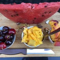 Fruit salad at Broc The Kasbah in Marrakech