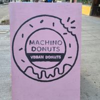Signage at Machino Donuts - Bloor St in Toronto