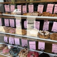 Such a good flavour selection!!!   at Machino Donuts - Bloor St in Toronto