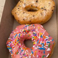 Yum!!! Simpsons and London fog  at Machino Donuts - Bloor St in Toronto
