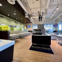 Lots of indoor seating  at Scramble in Tempe