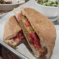 eggplant parm at The Old Bakery Beer Company in Alton
