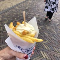 Mittlere Pommes mit veganer Mayo  at De Vlaminck in Alkmaar