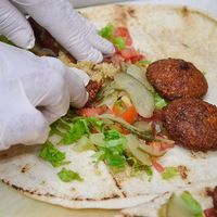 Sadiuche de Faláfel at Laziz Food Truck in Fortaleza