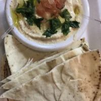 Porção de homus. at Laziz Food Truck in Fortaleza