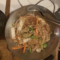 Thin fried rice noodles at Puce in Aarberg